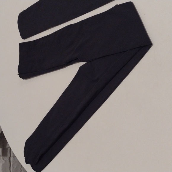 NEW Set of Two Thick Opaque Dark Charcoal Gray Footed Tights Size Small - Picture 11 of 13